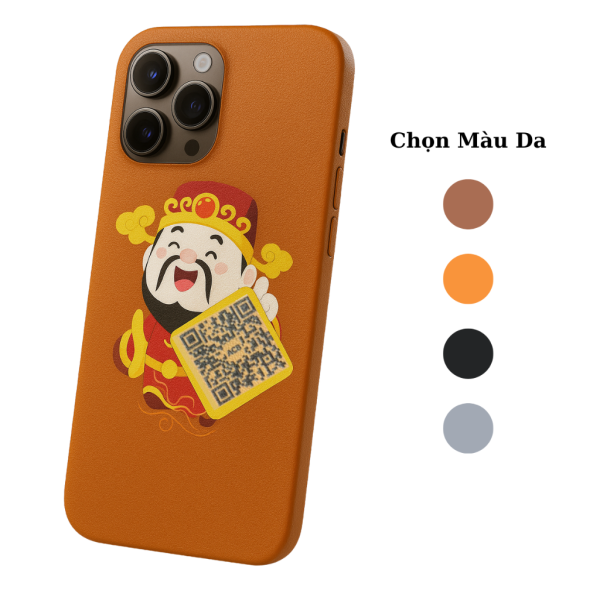 Skin Da 3M Mẫu - Ông Thần Tài QR Code - Hình ảnh 2