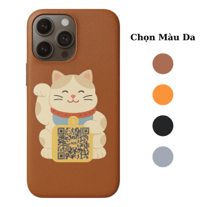 Skin Da 3M Mẫu - Mèo Thần Tài QR Nhận Tiền