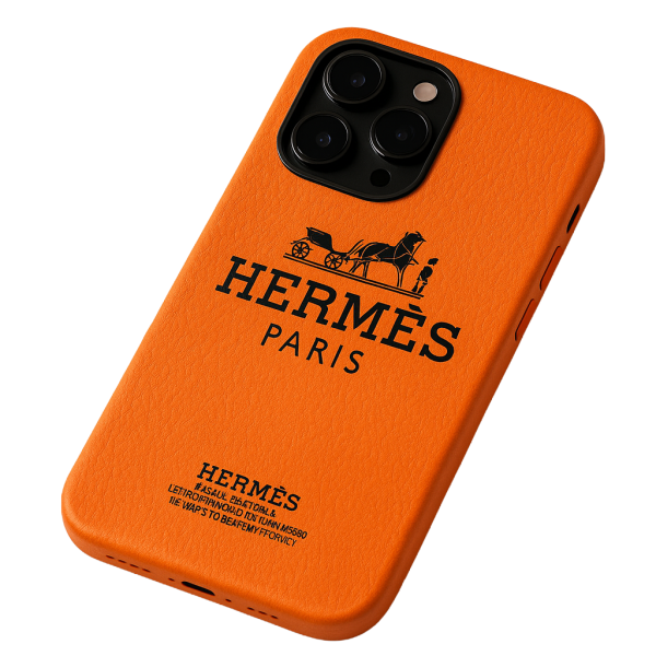 Skin Da 3M Mẫu - Hermes Bold Nền Cam Chữ Đen - Hình ảnh 3
